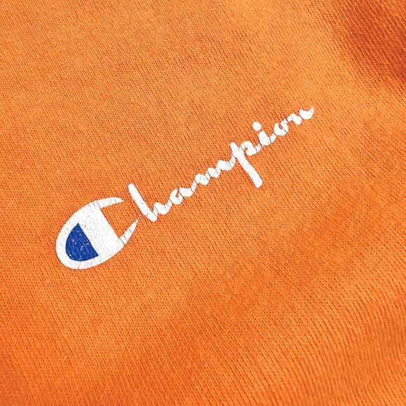 Vintage Champion USA Made Spellout Orange Spellout T Shirt Single Stitch Tee 80s - Picture 3 of 9